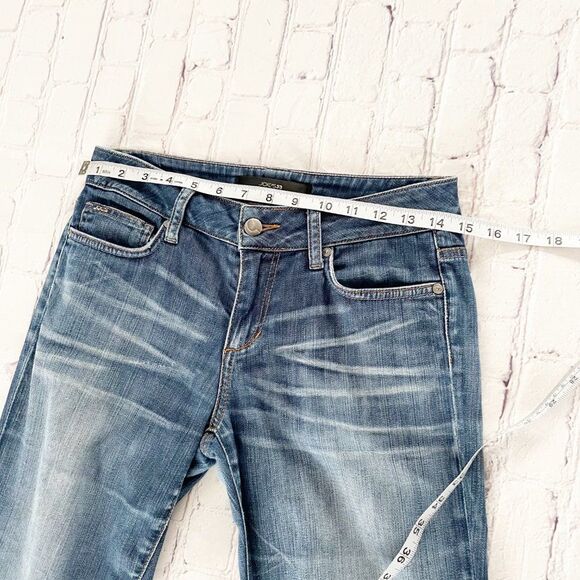 Joe's Slim Boot Medium Wash Low Rise in Honey Fit Straight Jeans 27 - Picture 5 of 9